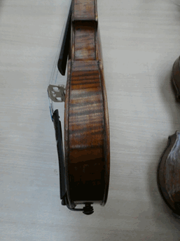 Lot 3012 - Violin 14 1/8'' one piece back labelled ''Alex Smillie,  fecit Crosshill, Glasgow 1900 No.132''