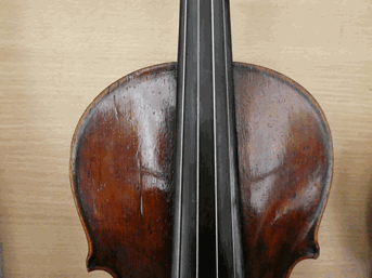 Lot 3021 - Violin 14'' two piece back, labelled 'Lorenzo Storioni Cremona 1781'