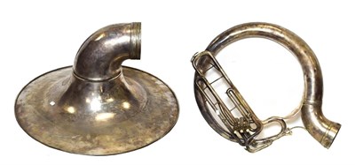 Lot 3024A - Sousaphone no.84822 in Eb, with detachable bell with decorative engraving and makers name 'York...