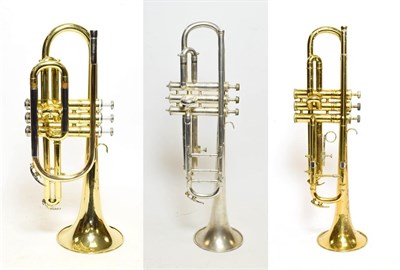 Lot 3026A - Long Model Cornet By Yamaha YCR2310 no.206487, in manufacturers hard case with mouthpiece;...