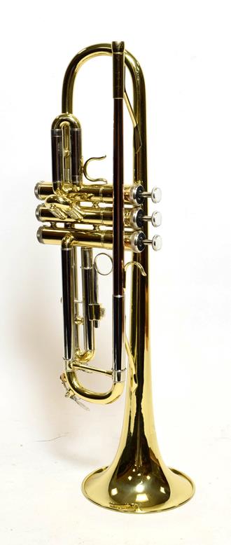 Lot 3027 - Cornet Rosedale By Gear4Music cased with two mouthpieces, together with Trumpet John Packer...