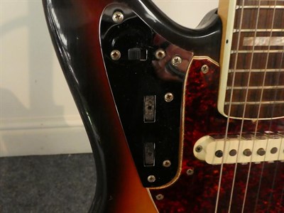Lot 3032 - Fender Jaguar Guitar 1969/70 serial no. 224084 on four bolt neckplate, four selector switches,...