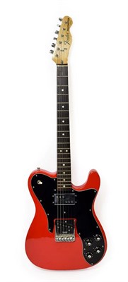 Lot 3038 - Fender Telecaster Custom Guitar (1975) serial no.650693 stamped on three screw neck plate, red...