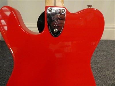Lot 3038 - Fender Telecaster Custom Guitar (1975) serial no.650693 stamped on three screw neck plate, red...