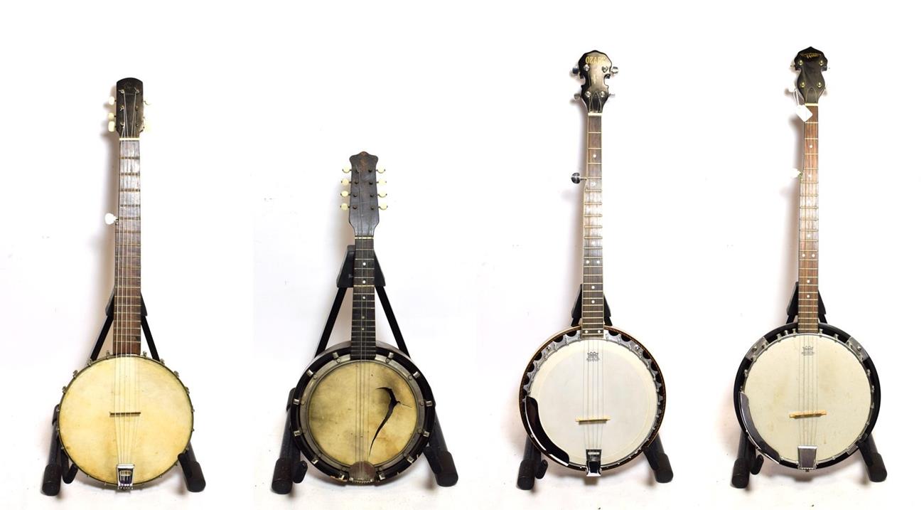 Lot 3042 - Banjo 5 string, 11'' head, 22 frets, headstock decal 'Countryman' (Requires attention to...
