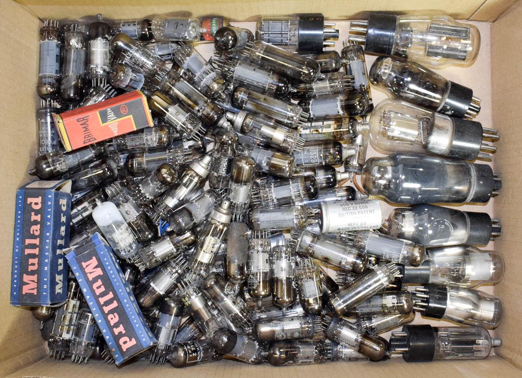 Lot 3059 - A Good Selection Of Wireless And Television Valves, various makes to include Mullard and Osram,...