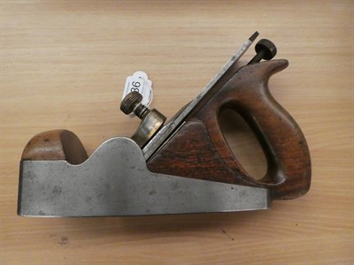 Lot 3086 - Norris Smoothing Plane with clamp stamped 'Norris A5 London' and steel 'Norris London' 7 1/2''
