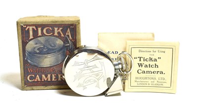 Lot 3091 - Houghtons Ltd Ticka Watch-Pocket Camera with instructions and 'Read this carefully' card, in...