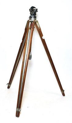 Lot 3100 - Ross Plate Camera 5x4'', mahogany body with brass fittings, Bausch & Lomb shutter 'Pat Jan 6...