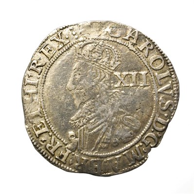Lot 4002 - Charles I, 1631 - 1632 Shilling. 5.84g, 31.6mm, 12h. Tower mint under the king, mintmark rose. Obv
