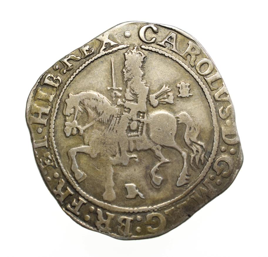 Lot 4006 - Charles I, 1643 Halfcrown. 14.33g, 36.3mm, 8h. Bristol mint, mintmark BR. Obv: Charles I on...