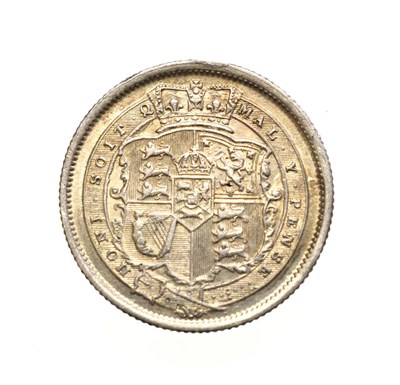 Lot 4023 - George III, 1817 Shilling. Obv: Laureate head right. Rev: Crowned shield in garter. S. 3790....