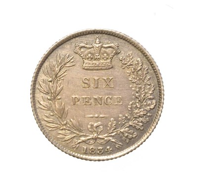 Lot 4030 - William IV, 1835 Sixpence. Obv: Bare head of William IV right. Rev: Crowned mark of value...