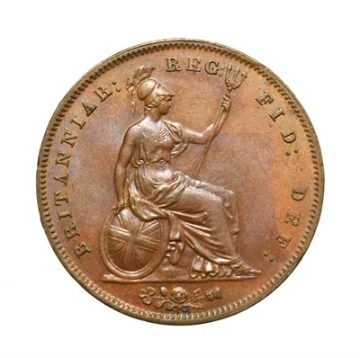Lot 4042 - Victoria, 1851 Penny. Obv: Young head left, W.W. on truncation, 1851 below. Rev: Britannia...