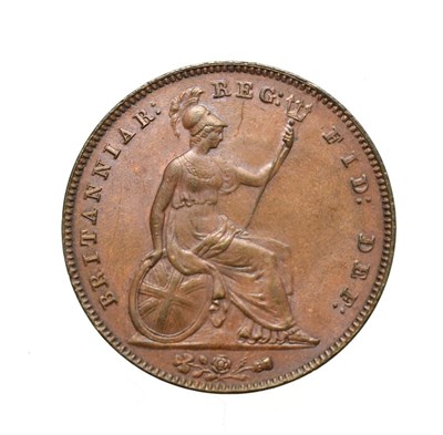Lot 4043 - Victoria, 1853 Penny. Obv: Young head left, W.W. on truncation, 1853 below. Rev: Britannia...