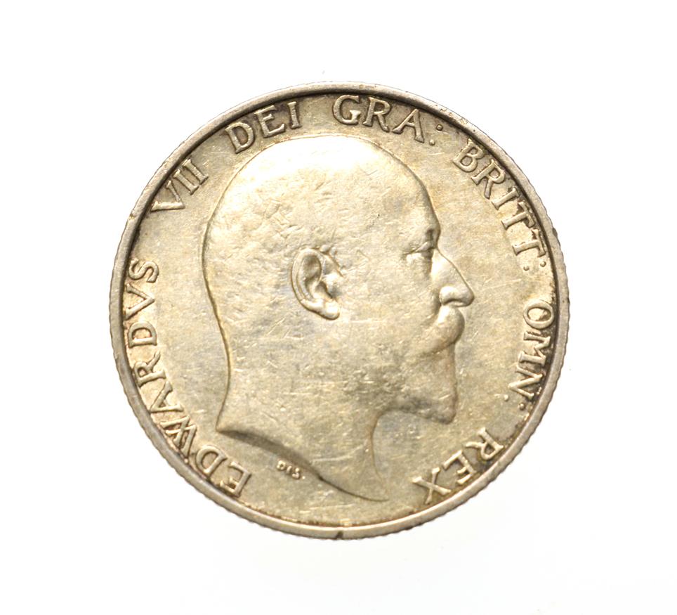 Lot 4075 - Edward VII, 1905 Shilling. Obv: Bare head right. Rev: Lion on crown, 19-05 either side. S....