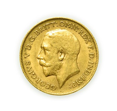 Lot 4092 - George V, 1911 Half-Sovereign. Obv: Bare head of George V left, B.M. on truncation for engraver...