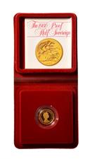 Lot 4118 - Elizabeth II, 1980 Gold Proof Half-Sovereign. Obv: Second portrait of Elizabeth II right, by...