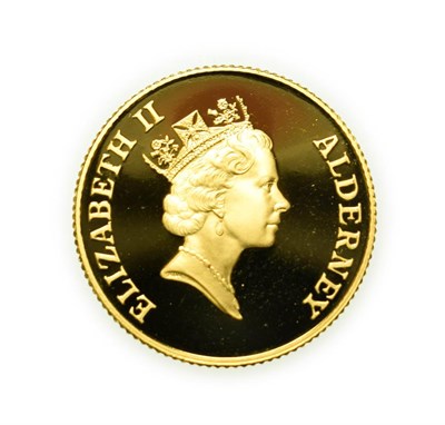 Lot 4168 - Alderney, 1997 Gold Proof £25. 8.43 g 22ct gold. Obv: Third crowned portrait of Elizabeth II...