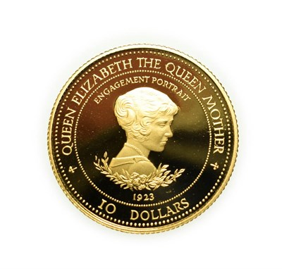 Lot 4177 - Barbados, 1995 10 Dollars. 7.78 g 14ct gold. Obv: National crest of Barbados. Rev: 1923...