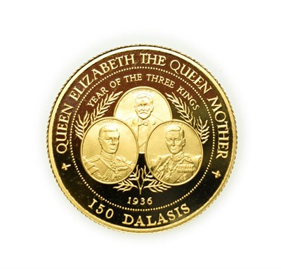 Lot 4181 - The Gambia, 1996 Gold Proof One Hundred and Fifty Dalasis. 7.76g .583 gold. Obv: Coat of arms...