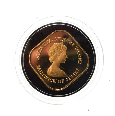 Lot 4195 - Jersey, 1981 Gold Proof One Pound. 17.6g of 22ct gold. Bicentenary of the Battle of Jersey...