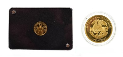 Lot 4207 - Tristan Da Cunha, 2010 Gold Proof Guinea. 8.5g 22ct gold. Obv: Portrait of Elizabeth II right. Rev