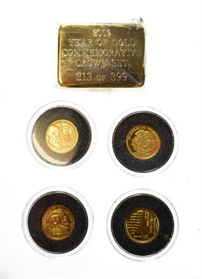 Lot 4213 - Tristan Da Cunha, 2010 Golf Proof ''Year of Three Kings'' 3-Coin Set. 3.75g .999 gold. A 3-coin set