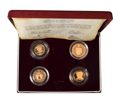 Lot 4214 - Royal Mint, 1981 'Royal Wedding' Gold Proof 4-Coin Set consisting of: Bahamas, 1981 gold proof...