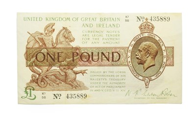 Lot 4230 - Great Britain, 1922 - 1923 One Pound Treasury Note, N. K. Warren Fisher signature, serial...
