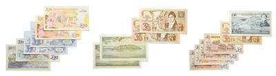 Lot 4260 - Guernsey, A Collection 12 x Uncirculated Bank Notes consisting of: 1996 twenty pounds, D. M....
