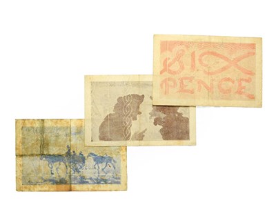 Lot 4265 - Jersey, 3 x German Occupation of Jersey, 1941 - 1942 Bank Notes consisting of:  2 shillings. H....