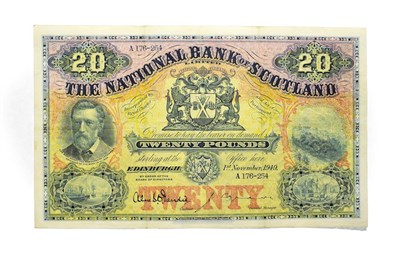 Lot 4296 - Scotland, 1949 National Bank of Scotland Twenty Pounds.   1/11/1949 A176-254. P. 260c....