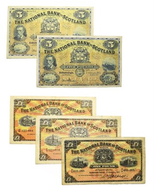 Lot 4298 - Scotland, A Collection of 5  National bank of Scotland Bank Notes consisting of: 1951 five...