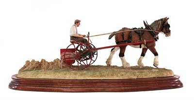 Lot 40 - Border Fine Arts Hay Time Figure Groups by Ray Ayres, commissioned by The Posthorn, Castle Douglas