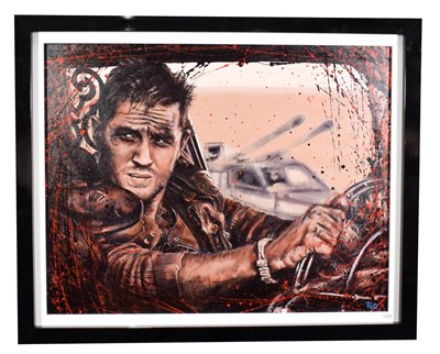 Lot 1005 - Pete Humphreys (Contemporary) ''Mad Max'' Signed, oil on canvas, 70cm by 90cm  Artist's Resale...