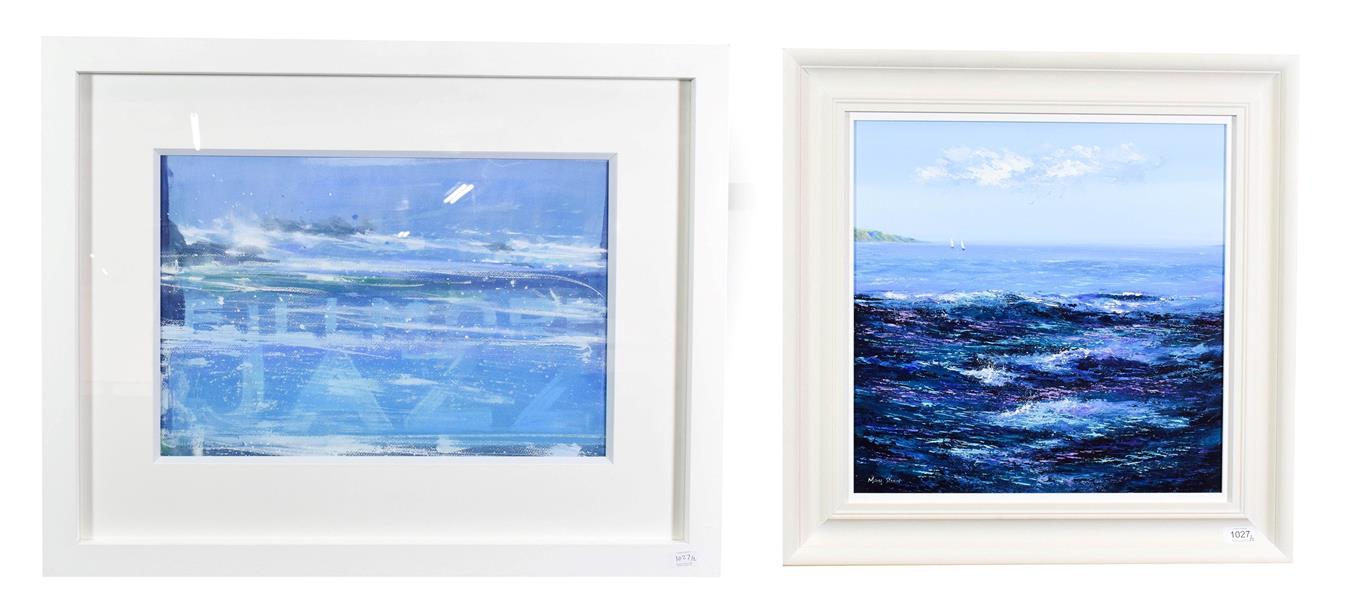 Lot 1027 - Mary Shaw (Contemporary) ''Sailing on the Sea I'' Signed, acrylic on board, together with a further