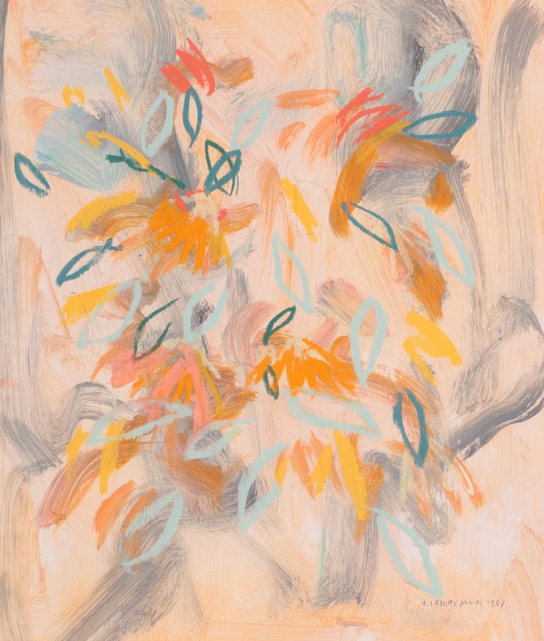 Lot 1050 - Irene Lesley Main (b.1959) Scottish ''Summer Flowers'' Signed and dated 1987, mixed media, 35cm...