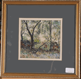 Lot 1080 - Frederick (Fred) Cecil Jones RBA (1891-1966) Landscape with barn Signed and dated 1910,...