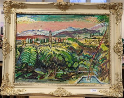 Lot 1088 - Sir Francis Ferdinand Maurice Cook Bt. (1907-1978) View from Marrakesh, looking towards the...