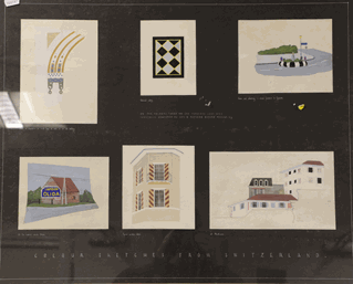 Lot 1092 - Norman H G Outhwaite (20th/21st century) ''Colour Sketches from Switzerland'' Five gouache sketches
