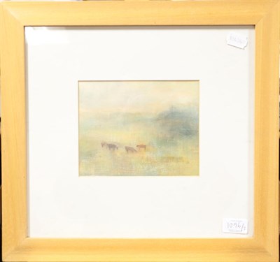 Lot 1096 - Karen Wallbank (Contemporary) ''Dawn Light' Oil on board, together with an etching after Sir...