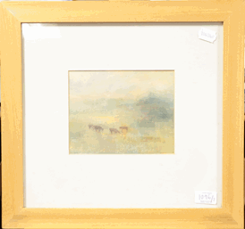 Lot 1096 - Karen Wallbank (Contemporary) ''Dawn Light' Oil on board, together with an etching after Sir...