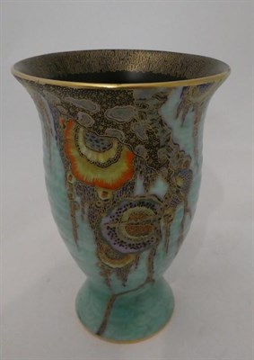 Lot 20 - A group of Simon Fieldings Crown Devon pottery, including Mattajade vase, 15.5cm, 153 jug,...