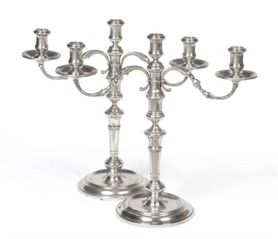 Lot 268 - A Pair of Elizabeth II Candelabra, Asprey & Co Ltd, London 1962, in 18th century style, the...