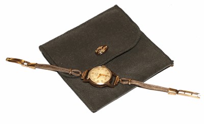 Lot 121 - A ladies 9 carat gold wristwatch signed Rolex, Precision, with a later 9 carat gold attached...