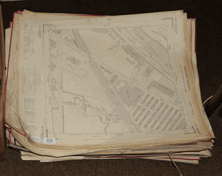 Lot 225 - A quantity of mid 20th century ordnance survey maps, 1950's and 60's Leeds County Borough