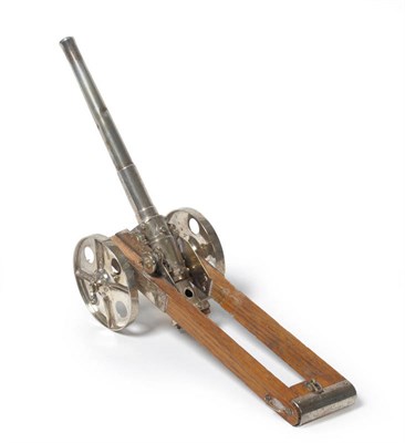 Lot 290 - A Victorian Novelty Model of a Field Gun, maker's mark indistinct, London 1900, retailer's mark...