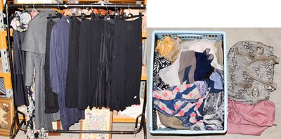 Lot 1115 - Modern ladies clothing including a Gina Fratini floral dress, long black skirts including...