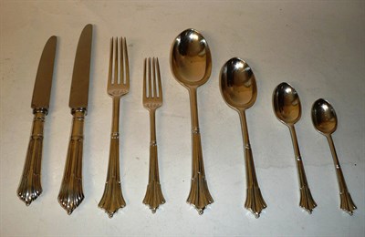 Lot 295 - A Victorian and Later Service of Flatware, Gibson & Langman for the Goldsmiths & Silversmiths...